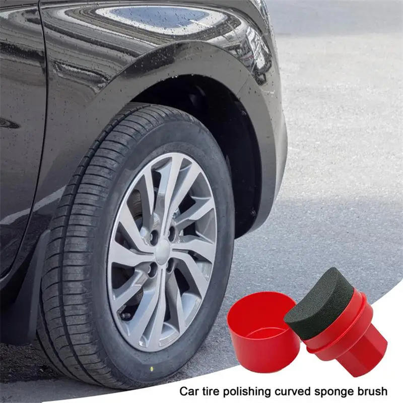 Curved Car Tire Waxing Sponge  - Wax Applicator Pad avaliação e preço