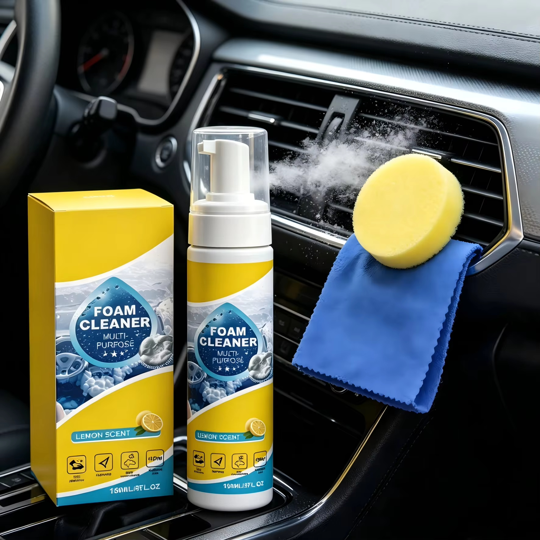 Multi-Purpose Foam Car Interio - Leather Cleaner Interior avaliação e preço