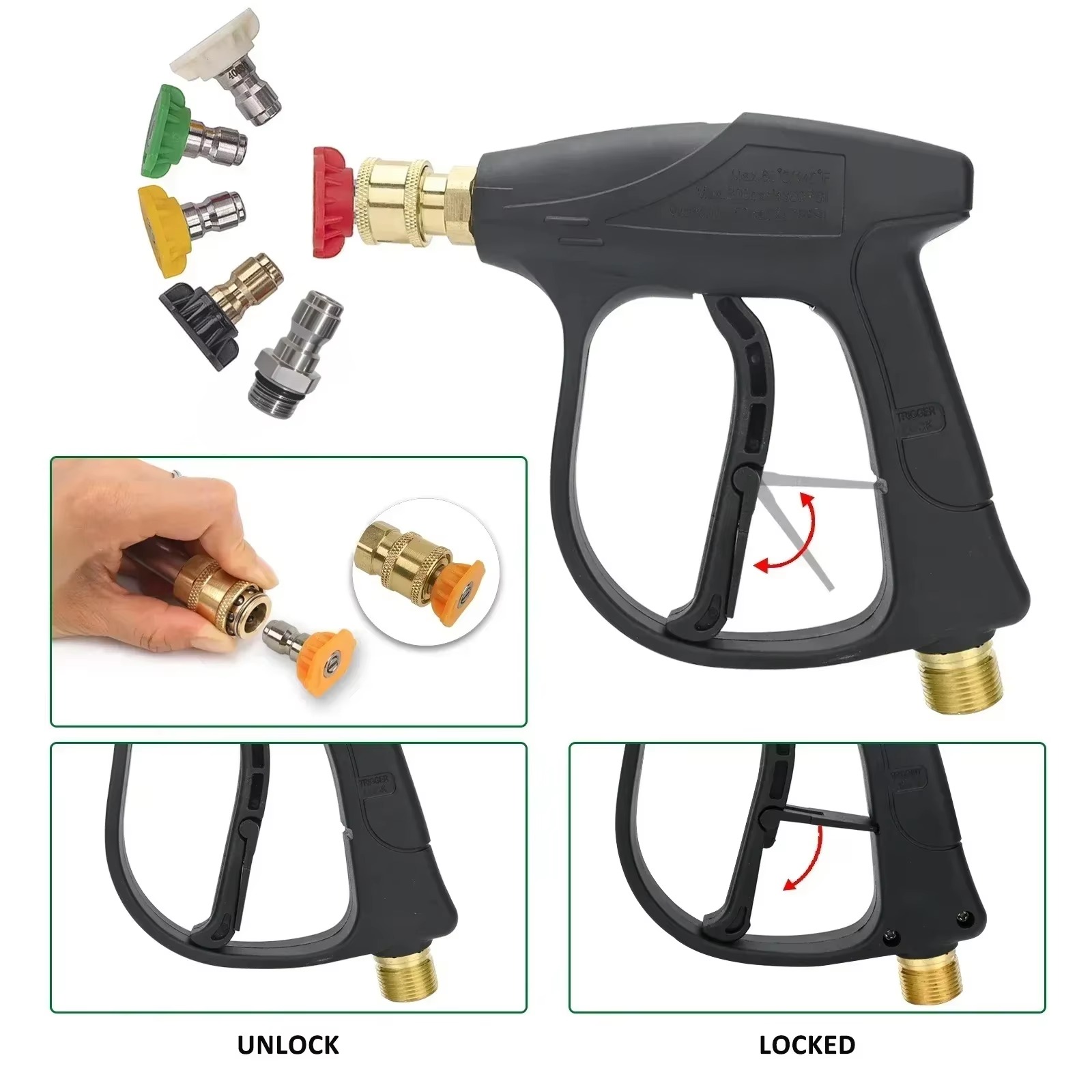 Snow Foam Cannon Lance Kit Com - Pressure Washer Foam Gun avaliação e preço
