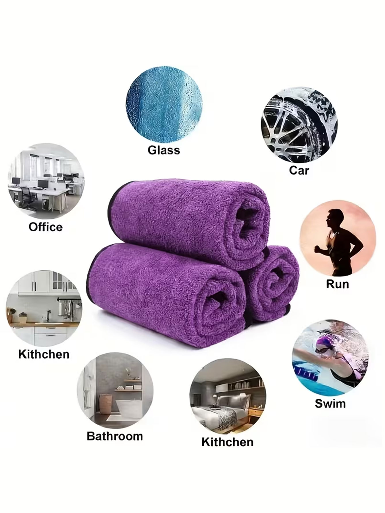 10-Pack Double-Sided Coral Vel - Microfiber Towel Detailing avaliação e preço