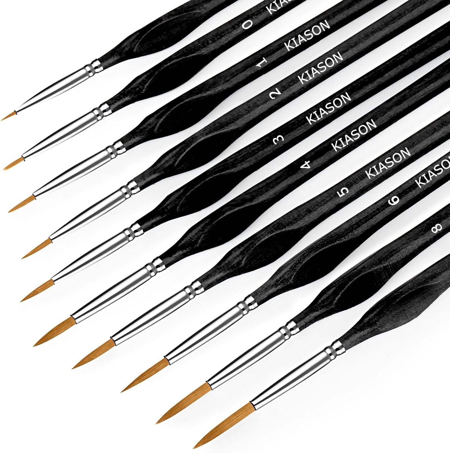 10 Miniature Paint Brushes Set - Detailing Brush Set avaliação e preço