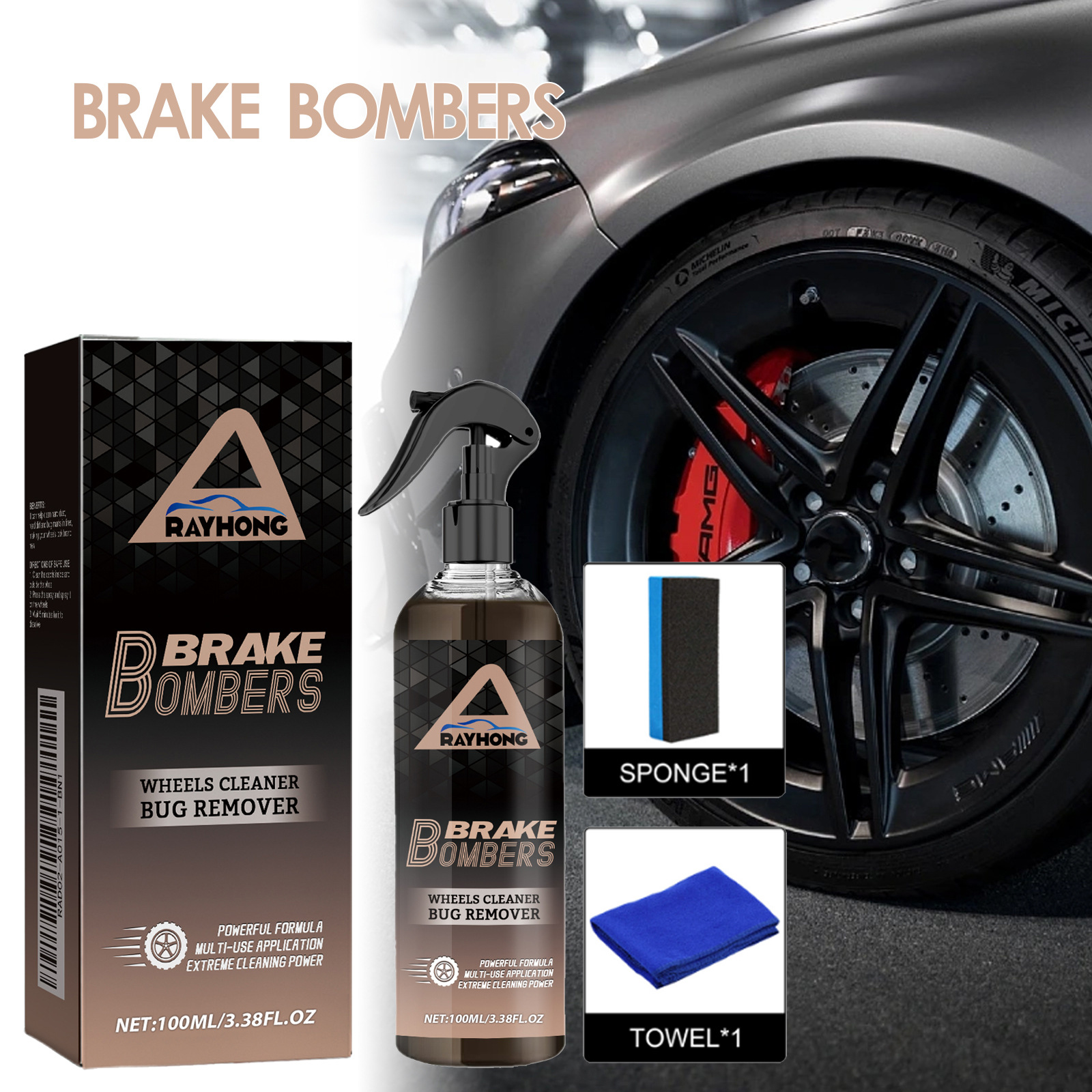 120ml Non Acid Wheel Cleaner B - Wheel Cleaner Alloy avaliação e preço
