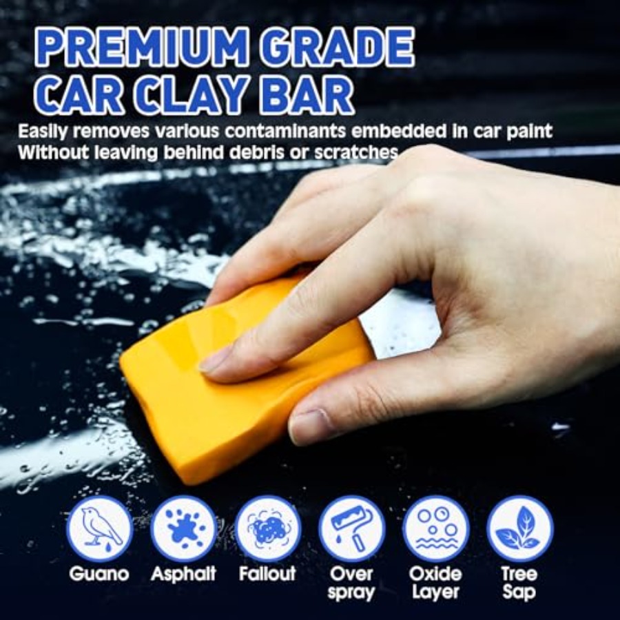 Clay Bars Kit, 6 Clay Bars and - Clay Bar Lubricant avaliação e preço