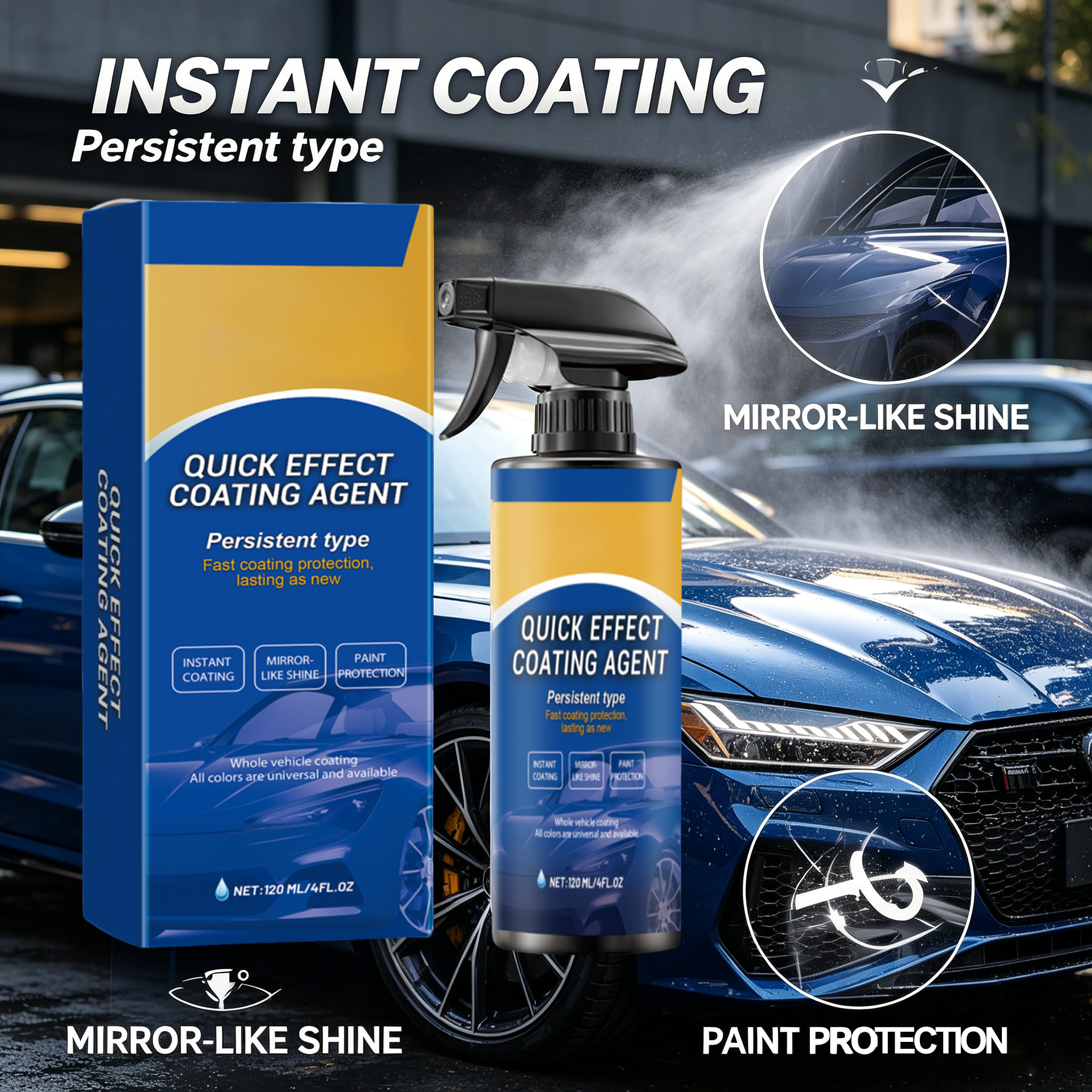 Car Quick Coating Agent Spray  - Car Wax Ceramic Coating avaliação e preço