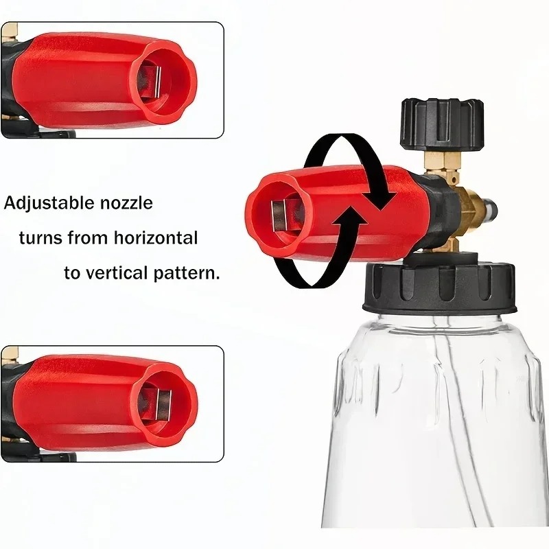 Adjustable Snow Foam Lance 1L  - Pressure Washer Foam Gun avaliação e preço