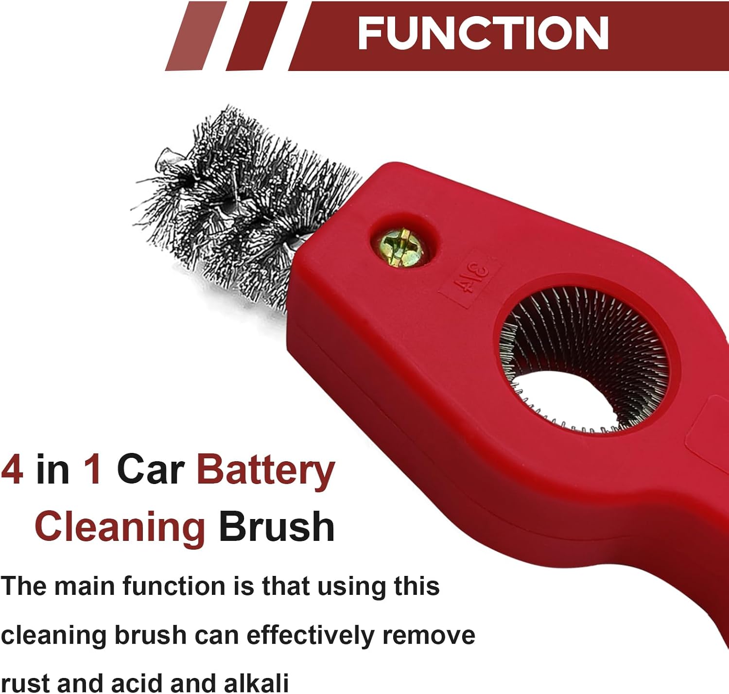 4 in 1 Car Battery Terminal Cl - Car Cleaning Brush avaliação e preço