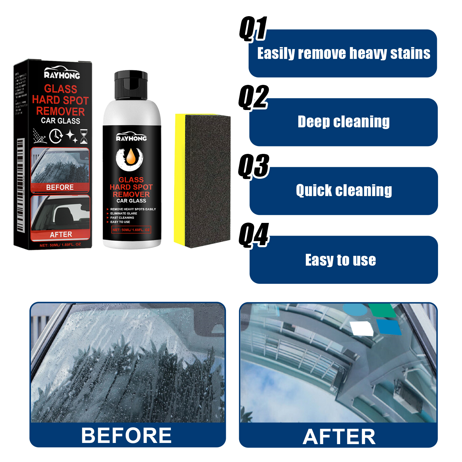 Car Glass Polishing Paste Wind - Car Shampoo Ph avaliação e preço