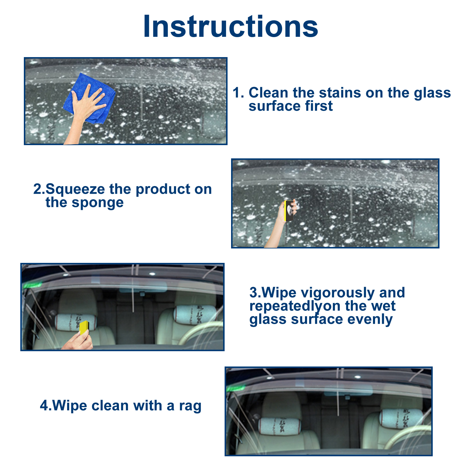 Car Glass Polishing Paste Wind - Car Shampoo Ph avaliação e preço