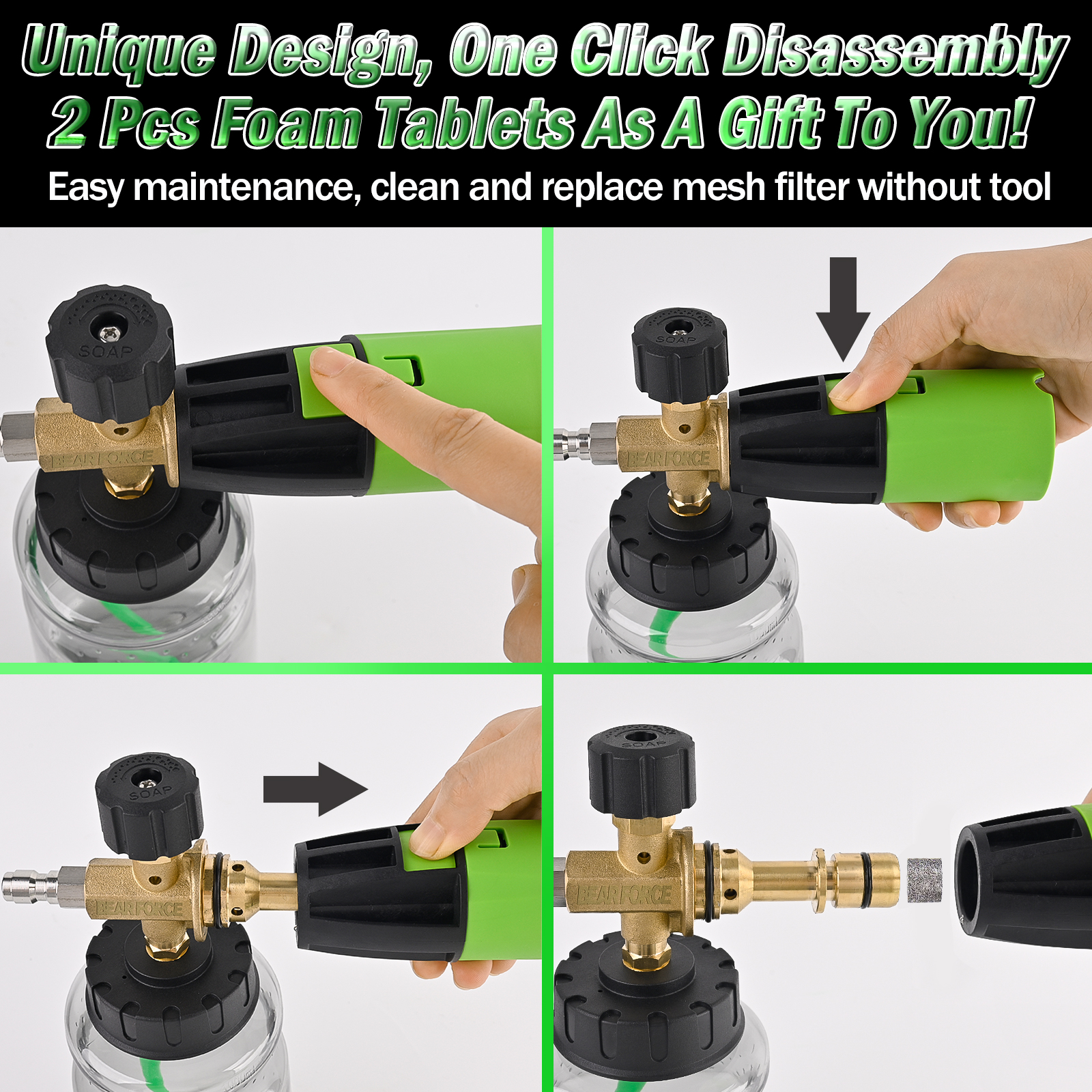 BEAR FORCE Pressure Washer Foa - Pressure Washer Foam Gun avaliação e preço