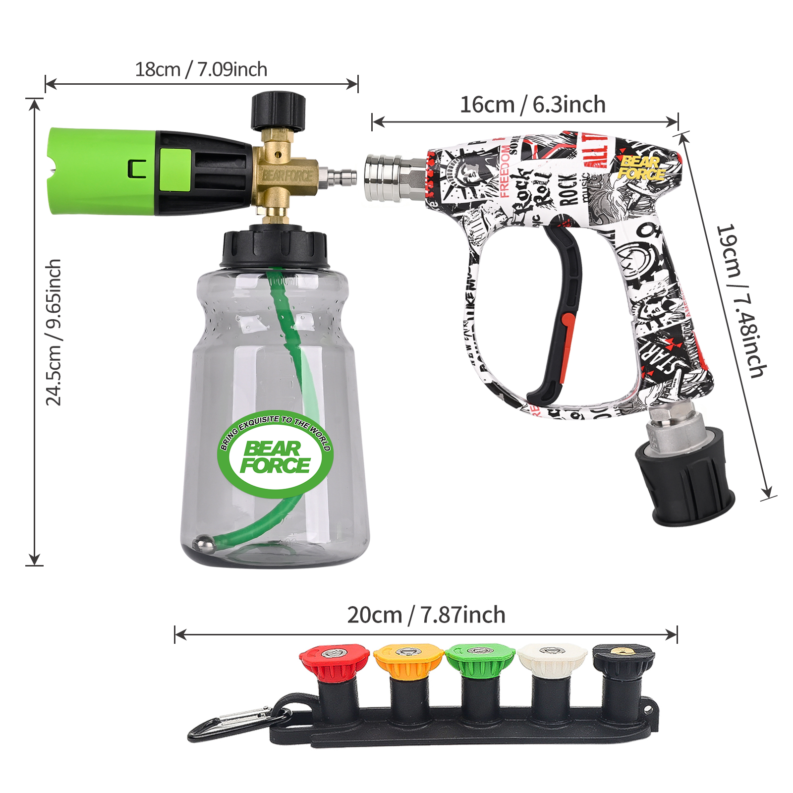 BEAR FORCE Pressure Washer Foa - Pressure Washer Foam Gun avaliação e preço